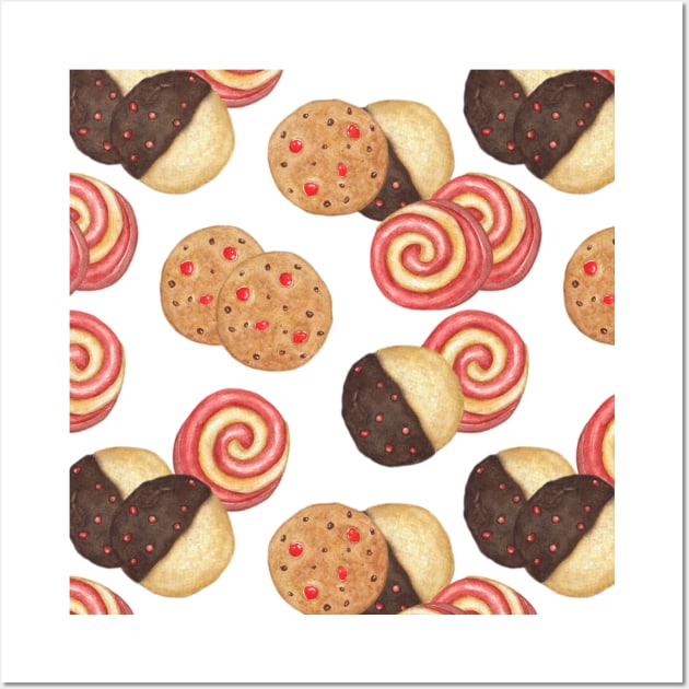 Cookies with Chocolate and Marmalade Wall Art by paintingbetweenbooks